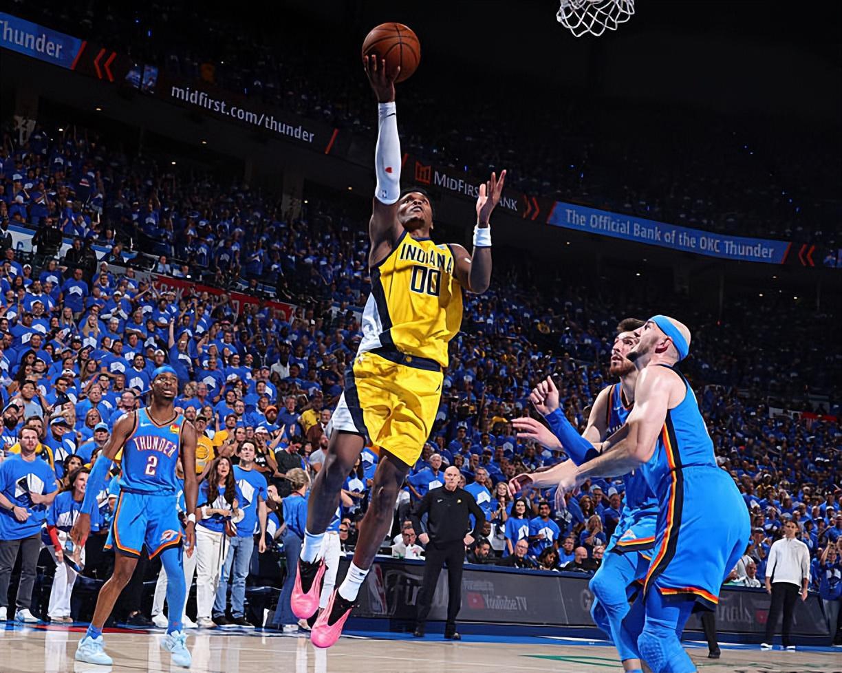 不断向雷霆内线发起冲击,步行者侧翼新星在G7中是真的尽力了?